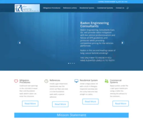 Radonengineering.com(Radon mitigation) Screenshot