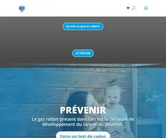 Radonevolution.com(Experts en mesure et atténuation de gaz radon) Screenshot