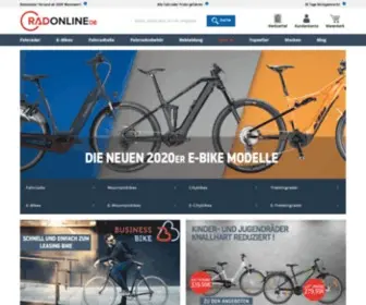 Radonline.de(Online Shop von RADONLINE ➤ große E) Screenshot