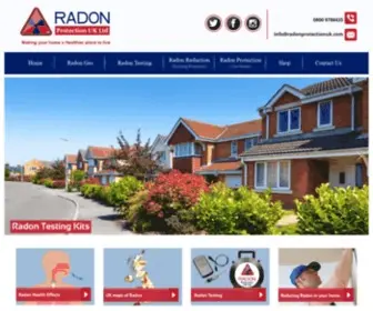 Radonprotectionuk.com(Radon Mitigation & Radon Testing) Screenshot