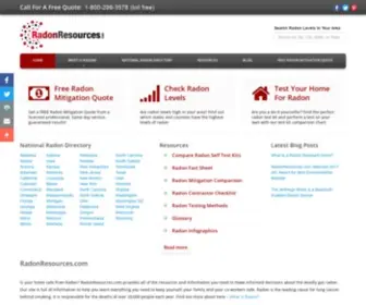 Radonresources.com(Radon Mitigation) Screenshot
