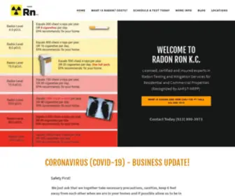 Radonronkc.com(Radon Testing) Screenshot