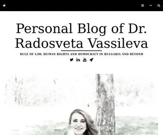 Radosvetavassileva.blog(Rule of Law) Screenshot