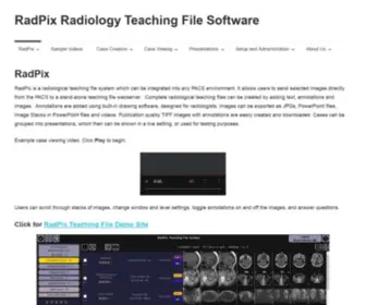 Radpix.com(RadPix Radiology Teaching File Software) Screenshot