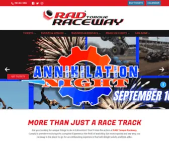 Radraceway.com(Racing Facility Edmonton) Screenshot