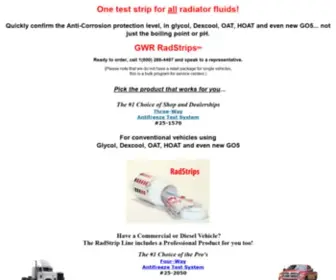 Radstrips.com(One test strip for all radiator fluids) Screenshot