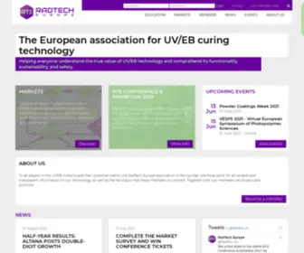 Radtech-Europe.com(European Association for UV/EB curing technology) Screenshot