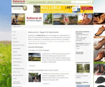 Radtouren.de(Magazin für Radreisende) Screenshot