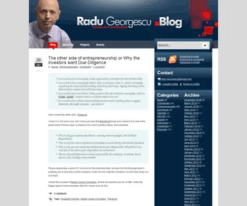 Radugeorgescu.com(Radu Georgescu Blog) Screenshot