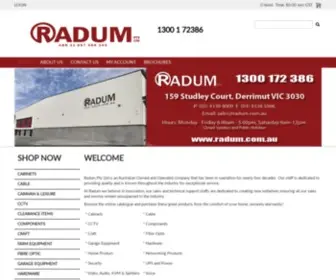 Radum.com.au(Radum, Cabinets, Cable, CCTV, Components, Craft, Fibre Optic, Garage Equipment, Hardware, Home Product, Networking Products, Security, UPS and Power, Video, Audio, KVM & Splitters, Voice) Screenshot