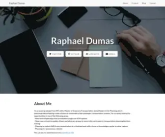 Radumas.info(Raphael Dumas) Screenshot