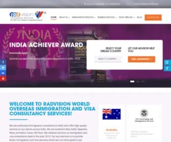RadvisionWorld.com(Best Immigration Consultants Delhi) Screenshot