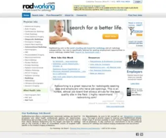 Radworking.com(Radiology Jobs & Rad Tech Jobs from) Screenshot