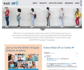 Radx-UP.org(RADx-UP - RADx-UP) Screenshot