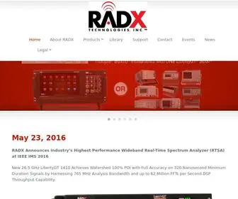 RadXtech.com(RADX Technologies) Screenshot