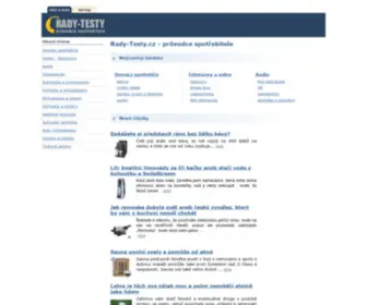 Rady-Testy.cz(Rady Testy) Screenshot