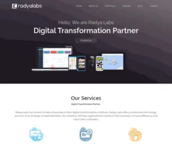 Radyalabs.com(Digital Transformation Partner) Screenshot
