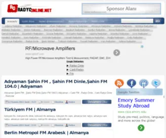 Radyoonline.net(RADYO ONLINE) Screenshot