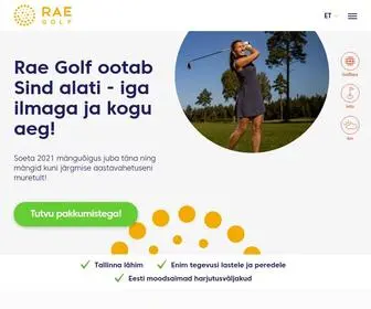 Raegolf.ee(Avaleht Tallinna lähim golfiväljak) Screenshot