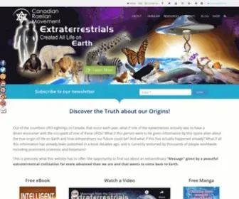 Raelcanada.org(Extraterrestrial and UFOs in Canada explained) Screenshot