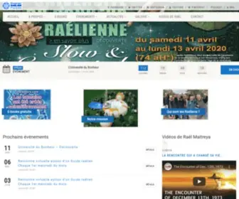 Raelfrance.fr(Raël France) Screenshot