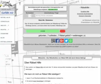Raetsel-Hilfe.de(Rätsel) Screenshot