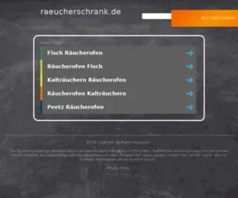 Raeucherschrank.de(Raeucherschrank) Screenshot