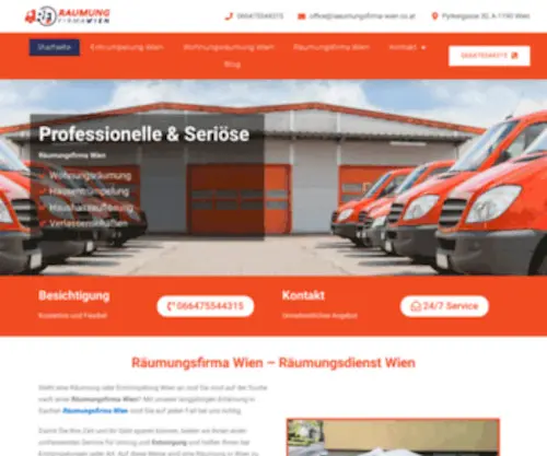 Raeumungsfirma-Wien.co.at(Räumungsdienst Wien) Screenshot