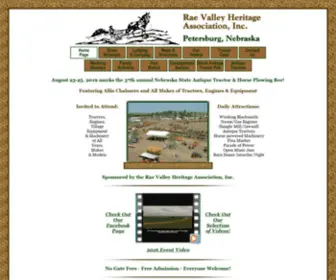 Raevalley.org(Annual Nebraska State Antique Tractor and Horse Plowing Bee) Screenshot