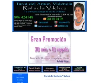 Rafaelavilchez.com(Tarot y Videncia de Rafaela Vilchez) Screenshot