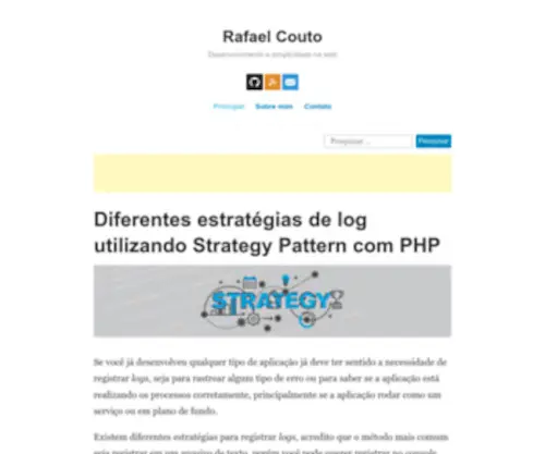 Rafaelcouto.com.br(Desenvolvimento e simplicidade na web) Screenshot