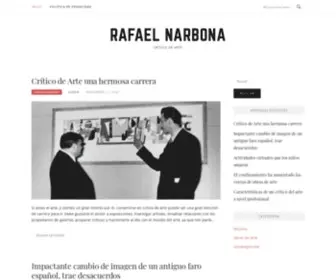 Rafaelnarbona.es(Crítico de arte) Screenshot