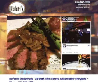 Rafaelsrestaurant.com(Rafael's Steak and Oyster Restaurant Westminster Maryland Carroll County Bar) Screenshot