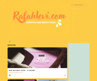 Rafahlevi.com(Niche Blog dengan konten yang membahas life style) Screenshot