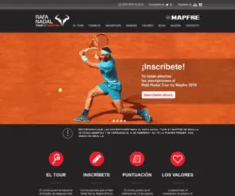 Rafanadaltour.com(Rafa Nadal Tour by Mapfre) Screenshot