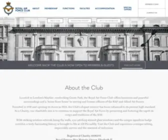 Rafclub.org.uk(About the Club) Screenshot