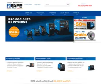 Rafe.com.mx(Equipos & Soldaduras RAFE) Screenshot