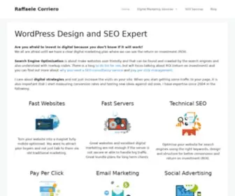 Raffaelecorriero.com(WordPress Design and SEO Expert) Screenshot