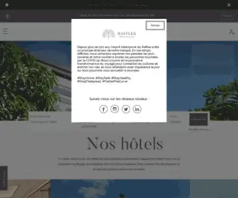 Raffles.fr(Hôtels et complexes de luxe) Screenshot