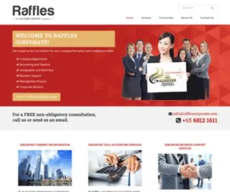 Rafflescorporate.com(Singapore Corporate Service Provider) Screenshot