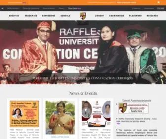 Rafflesuniversity.edu.in(Raffles University) Screenshot
