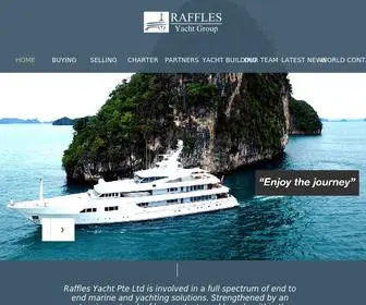 Rafflesyacht.com.sg(Raffles Yacht Pte Ltd) Screenshot