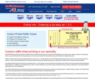 Raffleticket.com(Raffle tickets custom printed) Screenshot