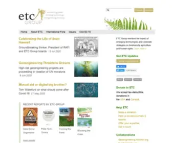 Rafi.org(ETC Group) Screenshot