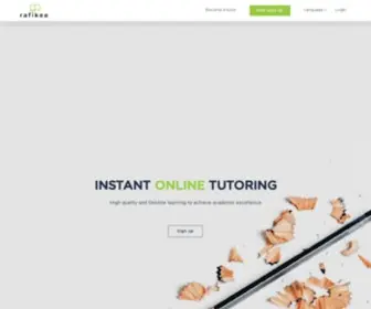 Rafikee.com(Instant Online Tutoring) Screenshot