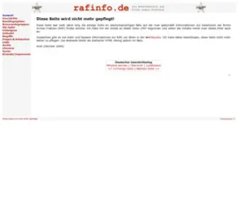 Rafinfo.de(Infos zur Rote Armee Fraktion (RAF)) Screenshot