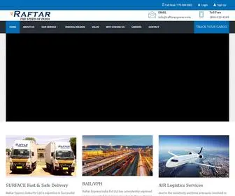 Raftarexpress.com(Raftar Express India Pvt Ltd Best Logistics Company) Screenshot