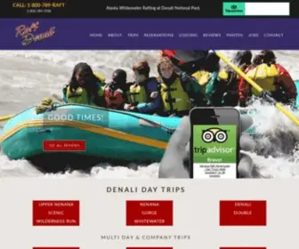 Raftdenali.com(Alaska Whitewater Rafting in Denali National Park) Screenshot