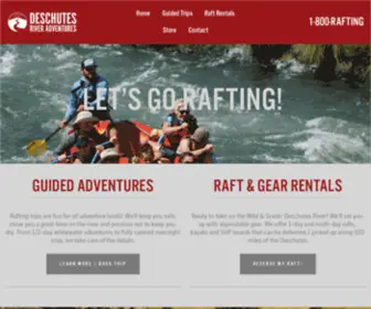 Raftdra.com(Deschutes River Adventures) Screenshot