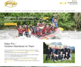 Rafting-Canyoning.de(Rafting in Tirol und Bayern) Screenshot